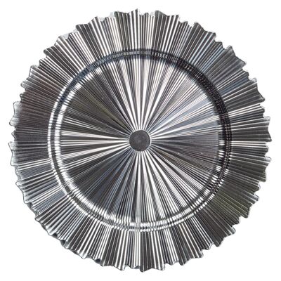 BRILLIANT SILVER MESH COASTER