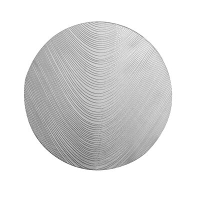 STRIPED SILVER COASTER