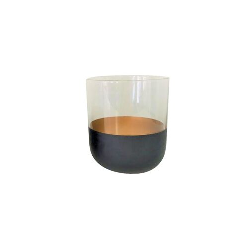 VERRES APERTIFS NOIR & OR - LOT DE 6