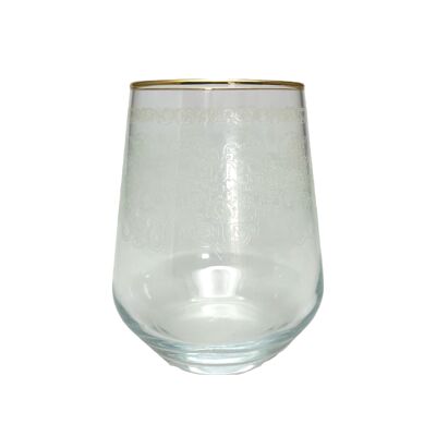 VERRES A EAU ARABESQUE - LOT DE 6