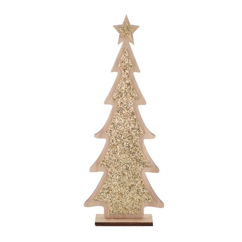 SAPIN DE NOËL DECORATION EN BOIS 14X4X35.5 CM