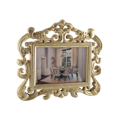 HORIZONTAL GOLDEN FRAME TO HANG 10X15 CM