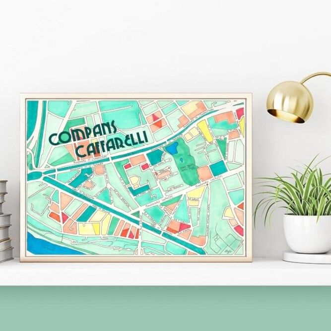 LOCANDINA illustrazione del piano distrettuale COMPANS CAFFARELLI, TOLOSA