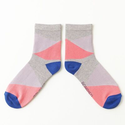 Violette 36-41 Socken, hergestellt in Frankreich und in Solidarität mit der Marke Bonpied