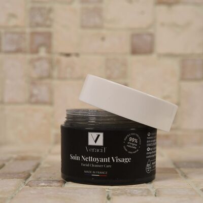 Soin Nettoyant Visage _ Hydratation Visage _ Nettoyant, démaquillant (même maquillage waterproof) d'origine naturelle rechargeable 50mL