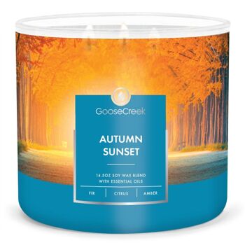 Autumn Sunset Goose Creek Candle® 411 grammes collection 3 mèches 1