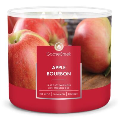 Bougie Pomme Bourbon Goose Creek®411 grammes Collection 3 mèches