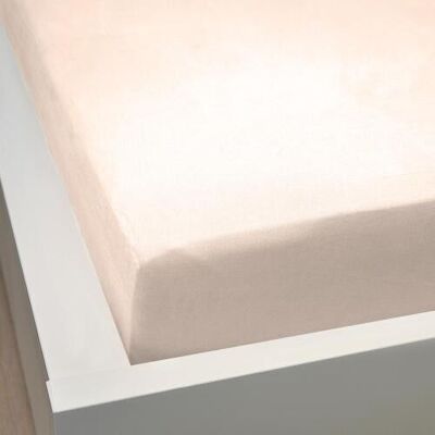 VANILLA FITTED SHEET - 57 threads/cm2 180x200 cm