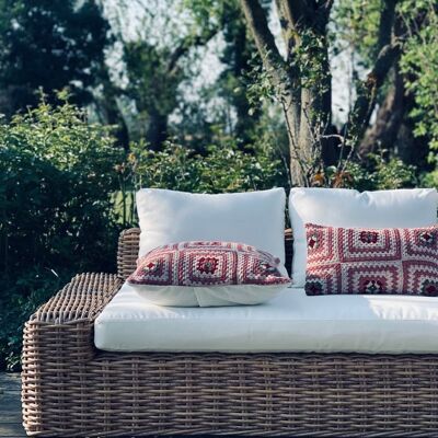 Le coussin crochet Ruby