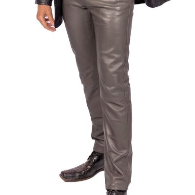 Chino trousers as EDEL - genuine leather trousers