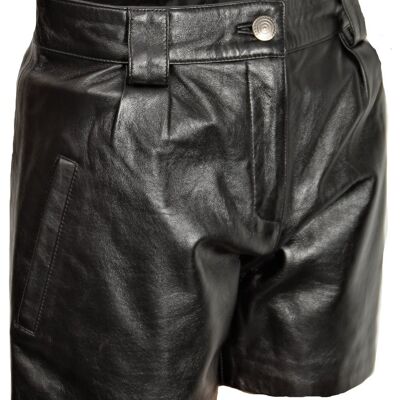 Leather shorts hot pants in GENUINE LEATHER in an ELEGANT style