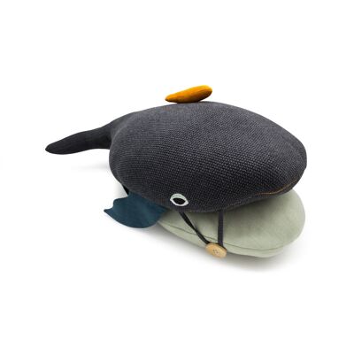 LARGE ANTHRACITE WHALE - Children's Christmas gift