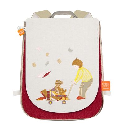 MOCHILA EL NIÑO Y EL OSO - Regalo de Navidad infantil