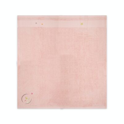 SERVIETTE 100X100 - LAPIN ROSE - Cadeau de noël bébé