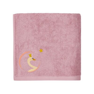 TOWEL 70X140 - OLD PINK SWAN - Children's Christmas gift