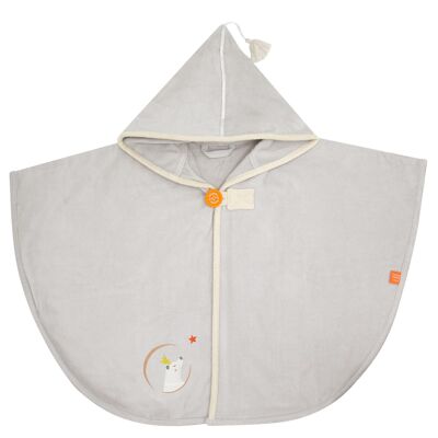 CAPE DE BAIN OURS GRIS - Cadeau de noël bébé