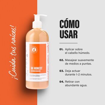 Après-shampooing à base de gingembre idéal pour une santé capillaire optimale | ÊTRE HONNÊTE | 500ml 2