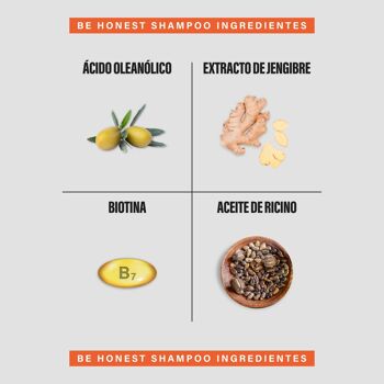 Shampooing à base de gingembre idéal pour une santé capillaire optimale | ÊTRE HONNÊTE | 500ml 4