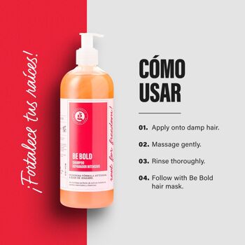 Shampooing à base de gingembre - Réparation intensive pour cheveux abîmés | SOYEZ AUDACIEUX | 500ml 2