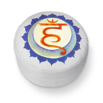 Cuscino da meditazione Vishuddha | Chakra della gola (Saggezza) - Maxi