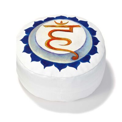 Meditation cushion Vishuddha | Throat Chakra (Wisdom) | White - maxi