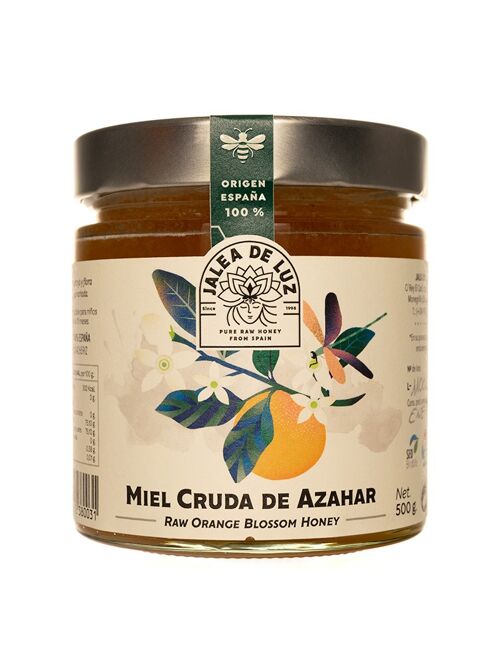 MIEL CRUDA DE AZAHAR 500 G.