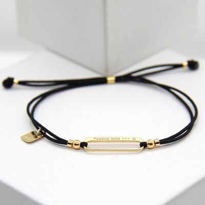 pulsera positive mind negro