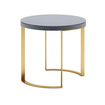 Lunato Side Table - Grey Lacquer