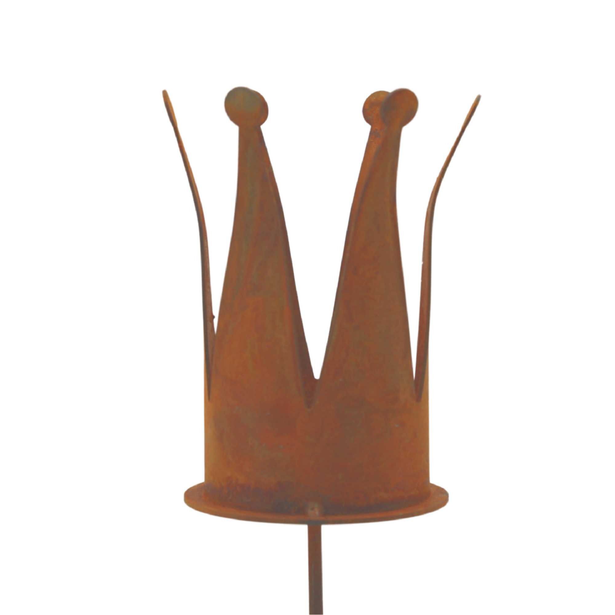 Corona portacandelina arrugginita | Decorazione in metallo per candele sulla corona dell'Avvento