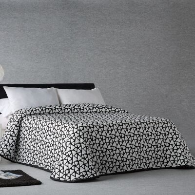 Estoralis Spring Jacquard Bedspread For 90 Cms Bed. ONYX Black
