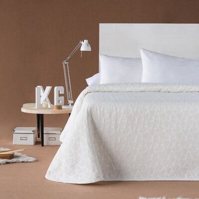 Estoralis Spring Jacquard Bedspread For 150 Cms Bed. ONYX Raw