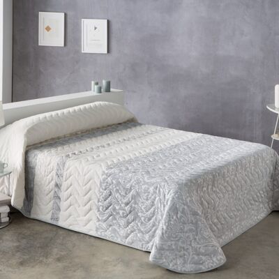 Estoralis Spring Jacquard Tagesdecke für 135 cm Bett. NOVA Grau