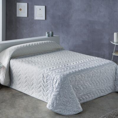 Estoralis Spring Jacquard Bedspread For 150 Cms Bed. PORTO Gray