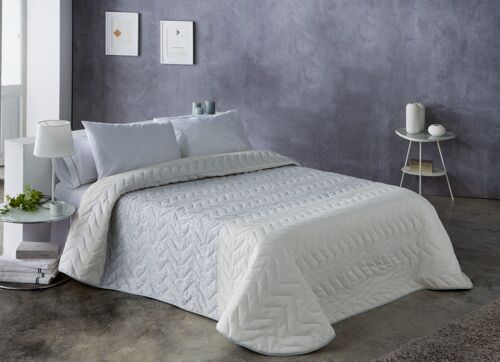 Colcha Jacquard de Primavera Estoralis Para Cama De 150 Cms. BELO Gris