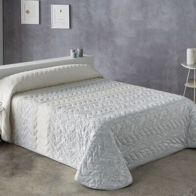 Colcha Jacquard de Primavera Estoralis Para Cama De 180 Cms. REIS Gris