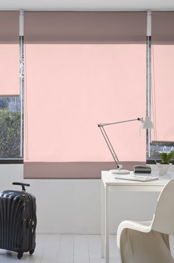 Store Enrouleur Lisse Translucide Estoralis 90 x 230 cm. Rose ARAL 2