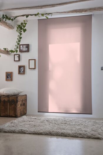 Store Enrouleur Lisse Translucide Estoralis 90 x 230 cm. Rose ARAL 3