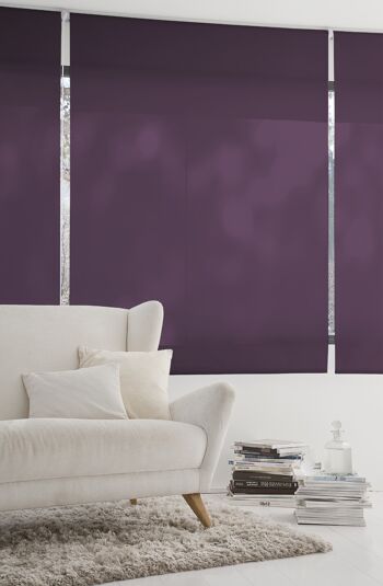 Store Enrouleur Lisse Translucide Estoralis 90 x 230 cm. ARAL Violette 2