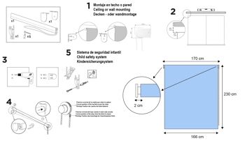 Store Enrouleur Lisse Translucide Estoralis 170 x 230 cm. ARAL Violette 5