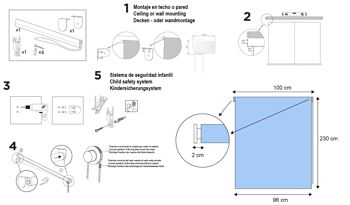 Store Enrouleur Lisse Translucide Estoralis 100 x 230 cm. ARAL Noisette 5