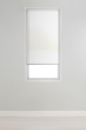 Store Enrouleur Translucide Grille Estoralis 170 x 190 cm. ROBERT Blanc 4