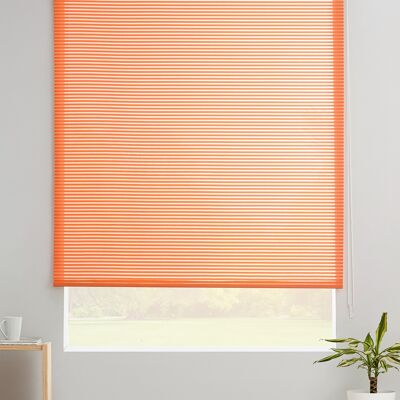 Translucent Roller Blind Grid Estoralis 110 x 190 cm. ROBERT Orange