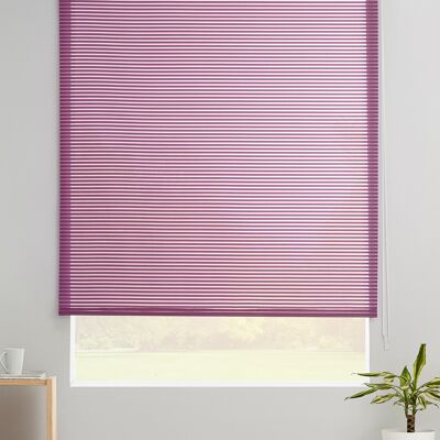 Translucent Roller Blind Estoralis Grid 130 x 190 cm. ROBERT Violet