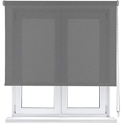 Technique Store Enrouleur Screen 5% Ouverture Estoralis 90 x 175 cm. STANNIS Gris foncé