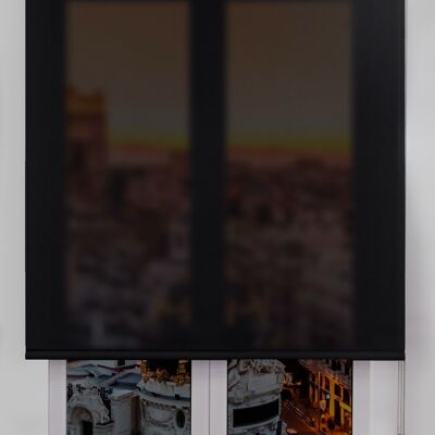 Technical Screen Roller Blind 5% Opening Estoralis 150 x 175 cm. STANNIS Black