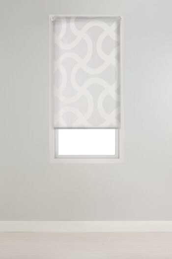 Store enrouleur transparent Estoralis 130 x 175 cm. BRONN Blanc 4