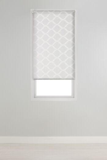 Store enrouleur transparent Estoralis 170 x 175 cm. DAVOS Blanc 4