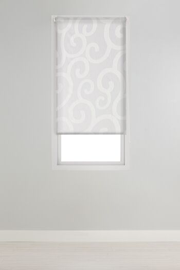 Store enrouleur transparent Estoralis 90 x 175 cm. ORNELLA Blanc 4