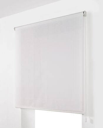 Store Enrouleur Translucide Estoralis 110 x 250 cm. SON Blanc 1