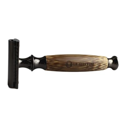 Maquinilla de afeitar de madera de bambú